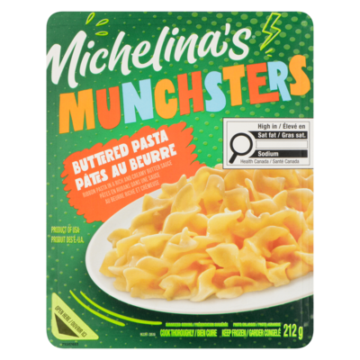 Michelina Pâtes au beurre Munchsters  212 g, 1,41 $/100g