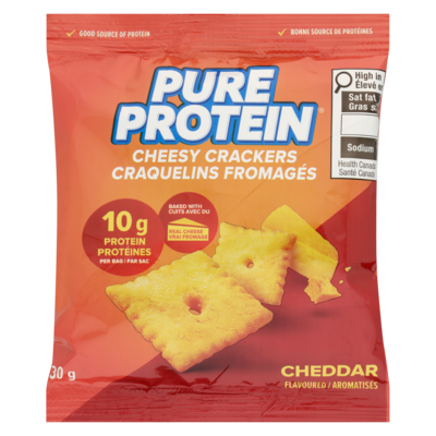 Pure Protein Craquelins fromagés cheddar aromatisés 30 g, 13,97 $/100g