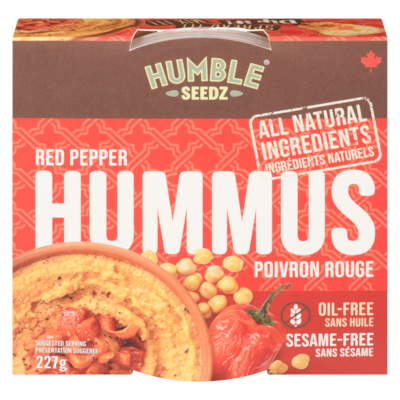 Humble Seedz Hummus Red Pepper 227 g, $2.11/100g