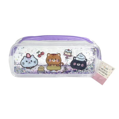 Tomo Pencil Bag with Glitter Confetti 1 ea, $6.00/1ea