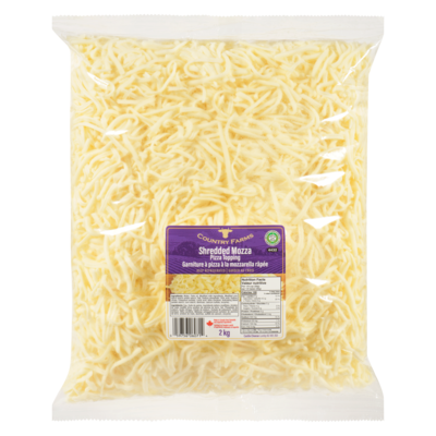 COUNTRY FARMS Garniture de pizza râpé 2 kg, 1,10 $/100g