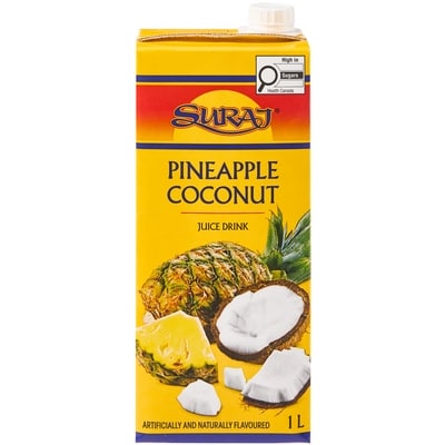 Suraj Juice, Pineapple Coconut 1 l, $0.10/100ml