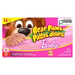 Dare Bear Paws Barbie Cookies 392 g, $2.04/100g