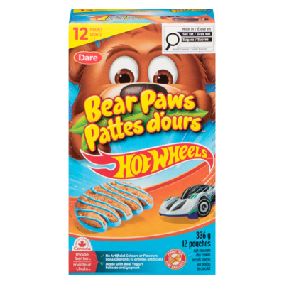 Dare Bear Paws Cookies, 12 Pouches 336 g, $2.38/100g