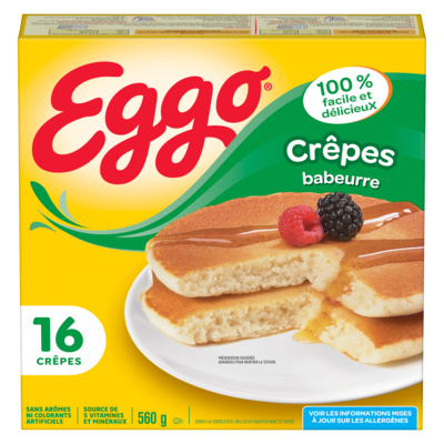 Kellogg’s Crêpes babeurre 560 g, 1,43 $/100g