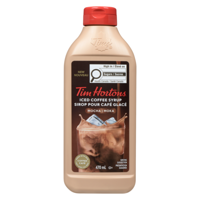 Tim Hortons Sirop pour café glacé moka 470 ml, 2,13 $/100ml