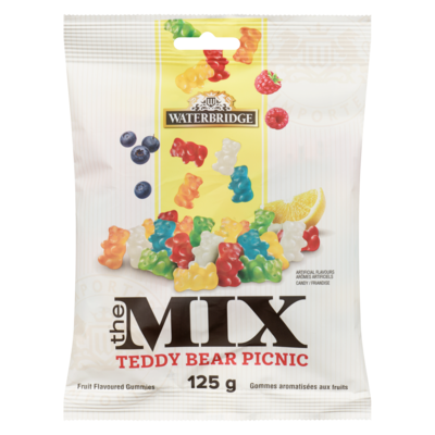 Waterbridge Fruit Flavoured Gummies, Teddy Bear Picnic 125 g, $1.60/100g