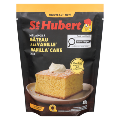 St Hubert Mélange à gâteau à la vanille 400 g, 1,62 $/100g