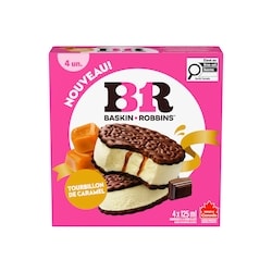 Baskin Robbins Sandwichs à la crème glacée Tourbillon de caramel 4x125.0 ml, 2,20 $/100ml