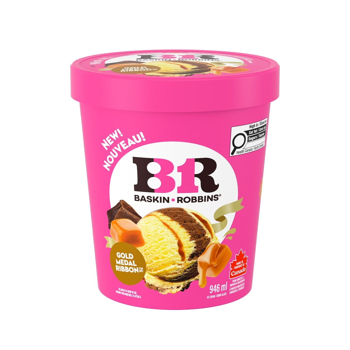 Baskin Robbins Gold Medal Ribbon Ice Cream