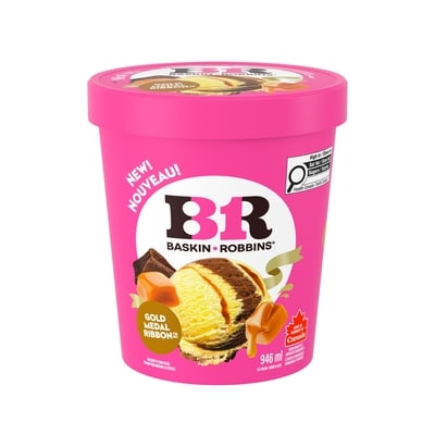 Baskin Robbins Gold Medal Ribbon Ice Cream, Prepared in Canada 946 ml, $1.16/100ml