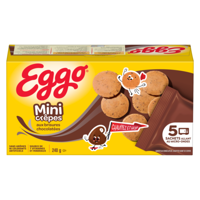 Kellogg’s Mini crêpes aux brisures chocolatées 240 g, 2,71 $/100g