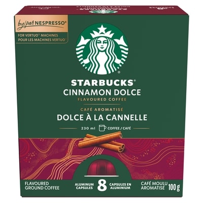 Starbucks Flavoured Coffee Capsules Cinnamon Dolce, 8 Count 100 g, $12.99/100g