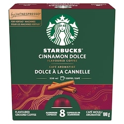 Starbucks Cannelle dolce pour café NESPRESSO VERTUO 100 g, 12,99 $/100g