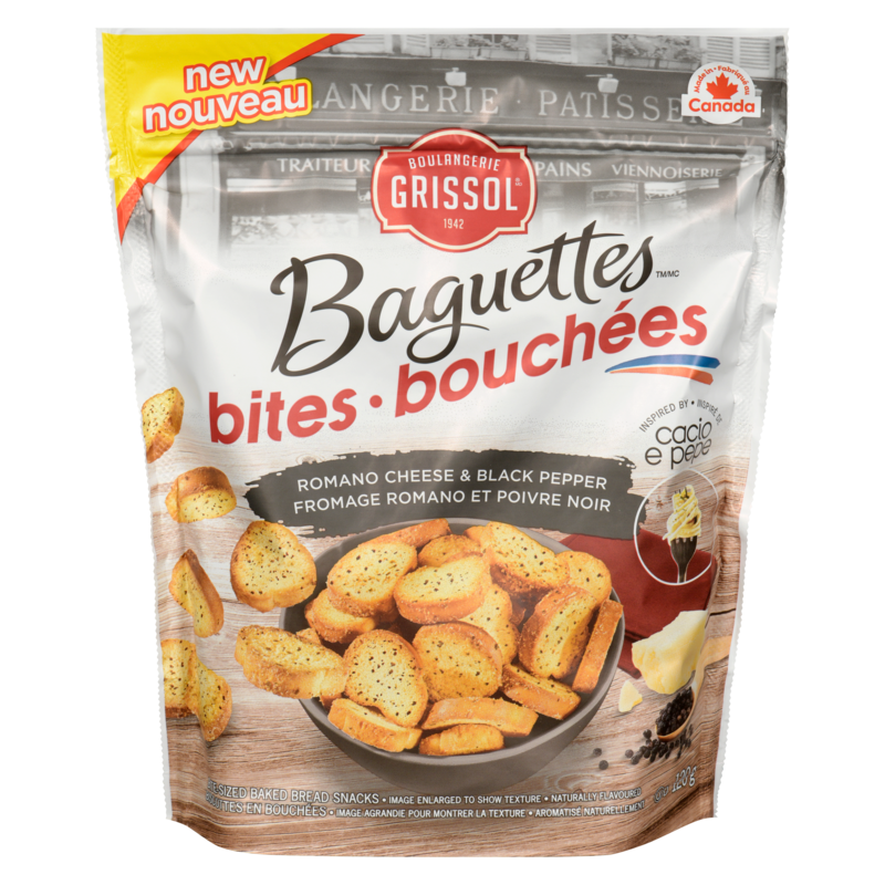 Baguette Bites, Romano Cheese & Black Pepper