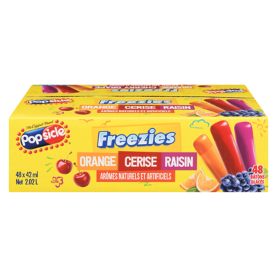 Popsicle Bâtons glacés orange cerise raisin 2016 ml, 0,30 $/100ml