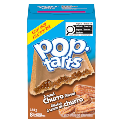 Kellogg’s Tartelettes glacées à saveur de churro Pop-Tarts 384 g, 1,43 $/100g