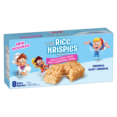 Barres Rice Krispies original au goût légèrement sucré