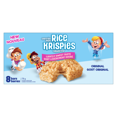 Barres Rice Krispies original au goût légèrement sucré
