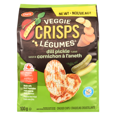 Dare Craquelins aux légumes saveur de cornichon à l'aneth 100 g, 2,50 $/100g