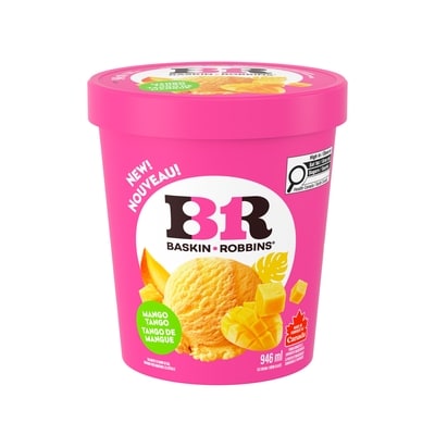 Baskin Robbins Mango Tango Ice Cream, Prepared in Canada 946 ml, $1.16/100ml
