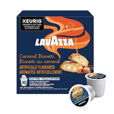 Lavazza Capsules K-Cup de café Caramel Biscotti, torréfaction moyenne 10 ea, 1,70 $/1ch