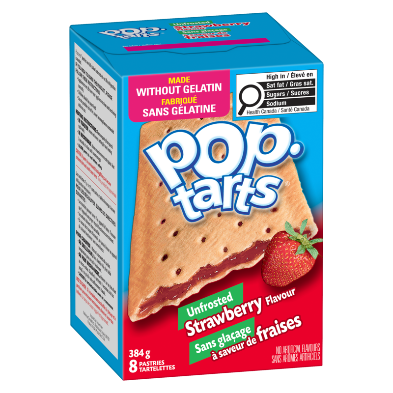 Pop-Tarts Pastries Unfrosted Strawberry Flavour