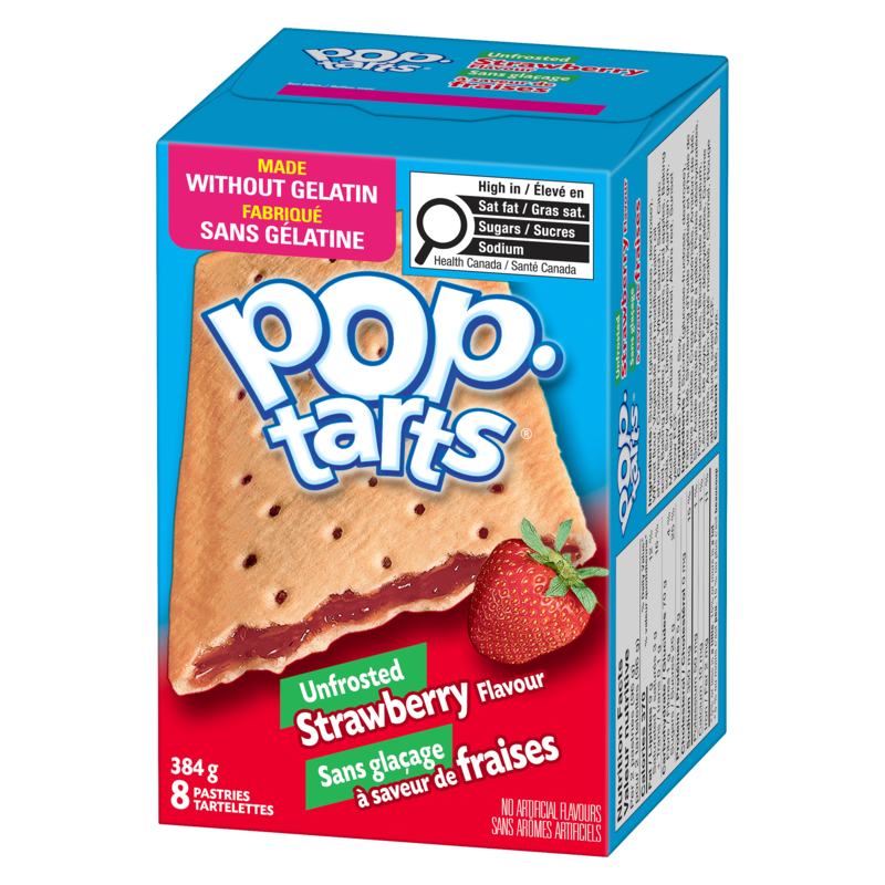 Pop-Tarts Pastries Unfrosted Strawberry Flavour