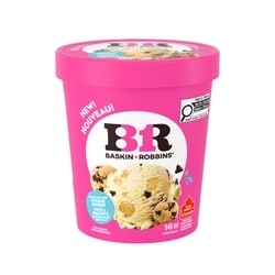 Baskin Robbins Crème glacée Pâte à biscuits, pépites de chocolat 946 ml, 1,16 $/100ml