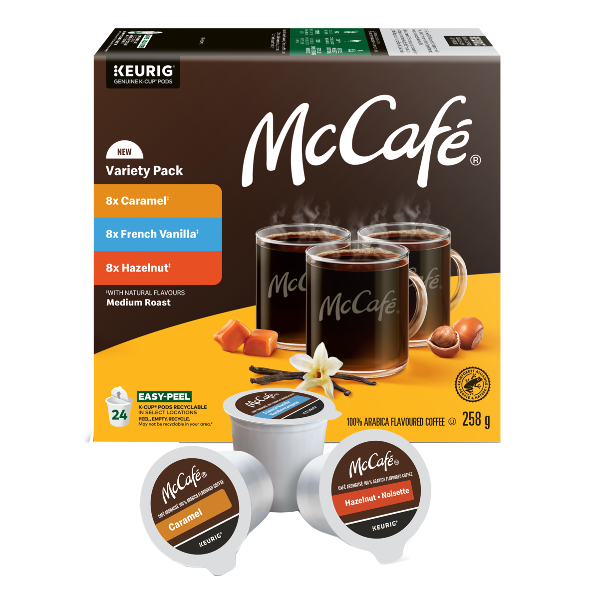 McCafe Premium Variety Pack, Medium Roast, K-Cup Coffee Pods