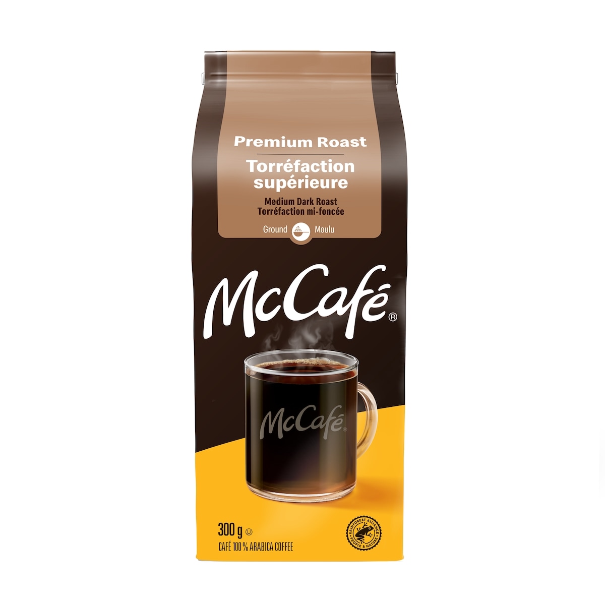 McCafé 100 % Arabica Coffee Premium Roast Medium Dark Roast Ground