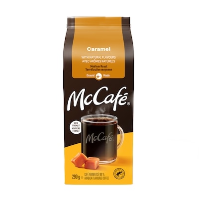 McCafe Premium Caramel Flavoured, Medium Roast, Ground Coffee 290 g, $6.20/100g