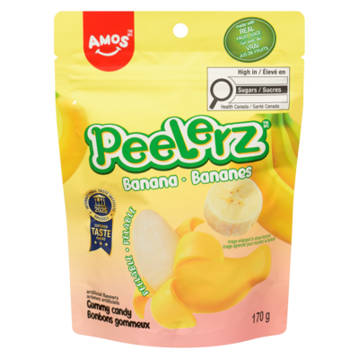 AMOS Gummy Candy, Banana 170 g, $3.52/100g