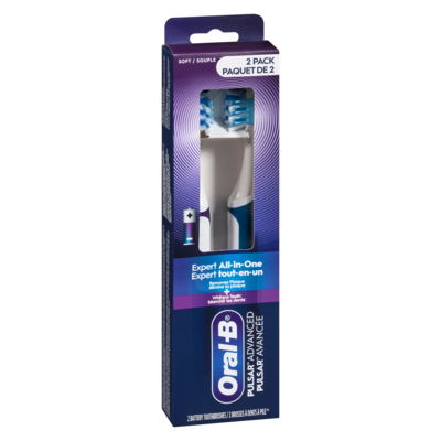 Toothbrush, Expert All-in-One Battery, 2 Pack