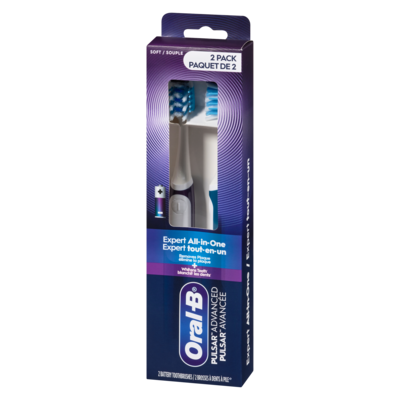 Toothbrush, Expert All-in-One Battery, 2 Pack