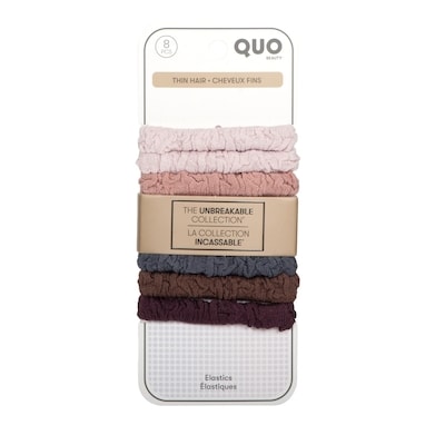 Quo Beauty 8pk Neutral Thin Unbreakable Elastics 1 ea, $12.99/1ea