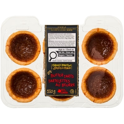 Délices du Marché Tartelettes au beurre 510 g, 1,57 $/100g