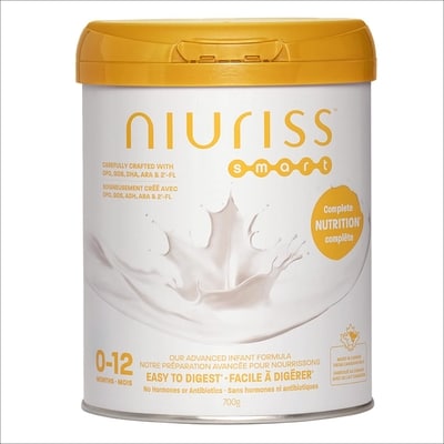 Niuriss Smart (0-12 mois) 700 g, 6,57 $/100g