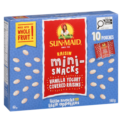 Raisin Mini-Snacks Vanilla Yogurt Covered Raisins