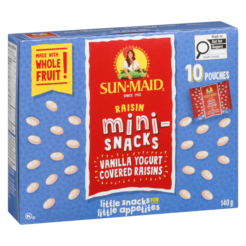 Raisin Mini-Snacks Vanilla Yogurt Covered Raisins