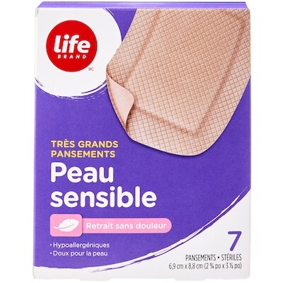 Très grands pansements pour peau sensible