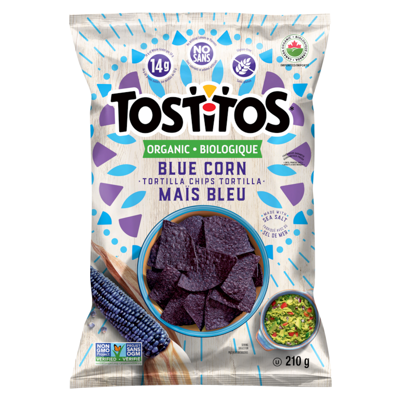 Organic Tortilla Chips, Blue Corn