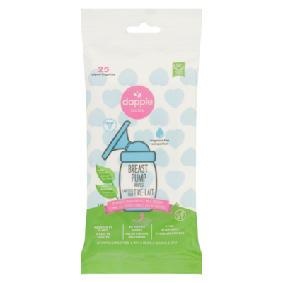 Dapple Breast Pump Wipes 25 ea, $0.34/1ea