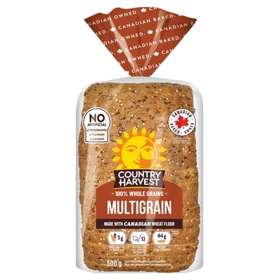 Country Harvest Multigrain Sliced Bread 600 g, $0.50/100g