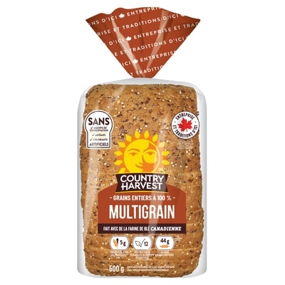 Country Harvest Pain multigrain 600 g, 0,70 $/100g