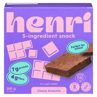 Henri Nutrition Choco Brownie 200 g, $2.50/100g