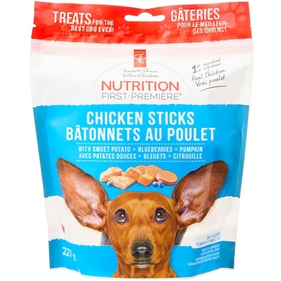 le Choix du Président Bâtonnets au poulet Nutrition première pour chiens adultes de toutes tailles 227 g, 3,08 $/100g
