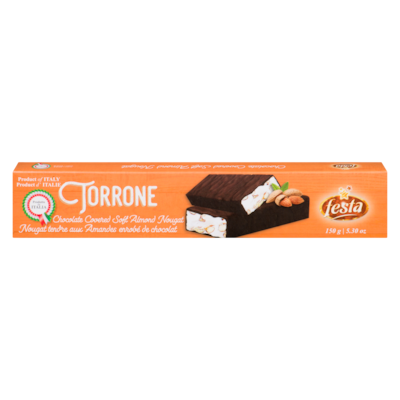 Festa Torrone Chocolate Covered Soft Almond Nougat 150 g, $3.33/100g