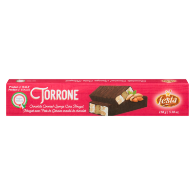 Festa Torrone Chocolate Covered Sponge Cake Nougat 150 g, $3.33/100g