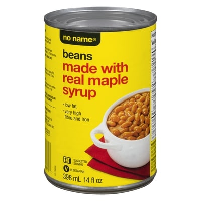 No Name Beans Maple-Style 398 ml, $0.50/100ml